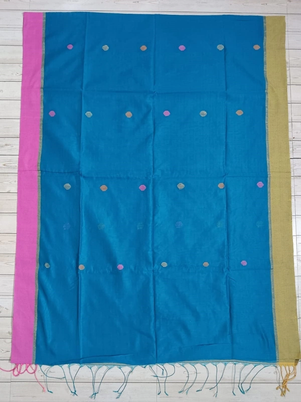SKU0864 : Pure Handloom Cotton Saree – Handwoven, Lightweight & Breathable Fabric - Hand Wash, Yes