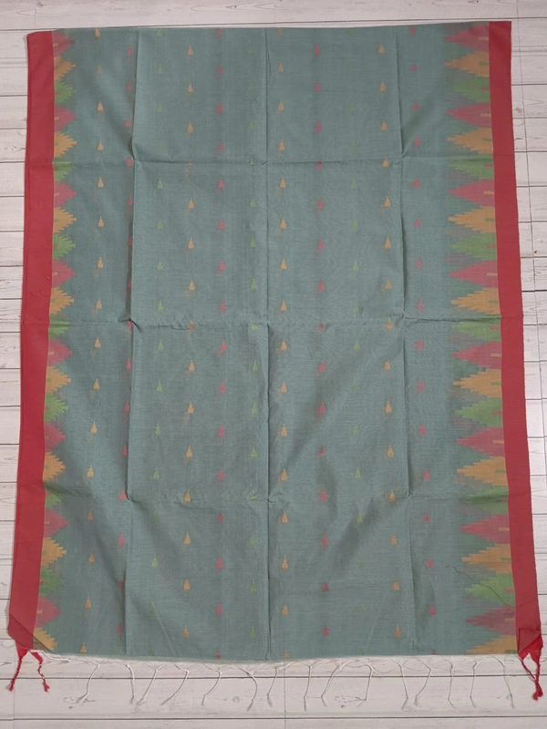 SKU0865 : Pure Handloom Cotton Saree – Handwoven, Lightweight & Breathable Fabric - Hand Wash, Yes