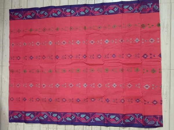 SKU0868 : Pure Handloom Cotton Saree – Handwoven, Lightweight & Breathable Fabric - Hand Wash, Yes
