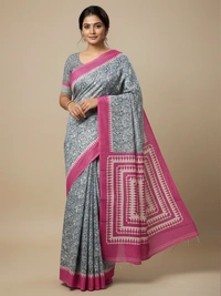 SKU0878 : Mulmul Cotton Saree, Lightweight saree - Hand Wash, No