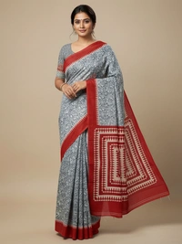 SKU0878 : Mulmul Cotton Saree, Lightweight saree - Hand Wash, No