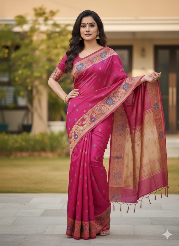 SKU-0822 : SEMI SILK | Handloom - Hand wash, Yes