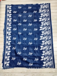 SKU0881 : Mulmul Cotton Saree, Lightweight saree - Hand Wash, No