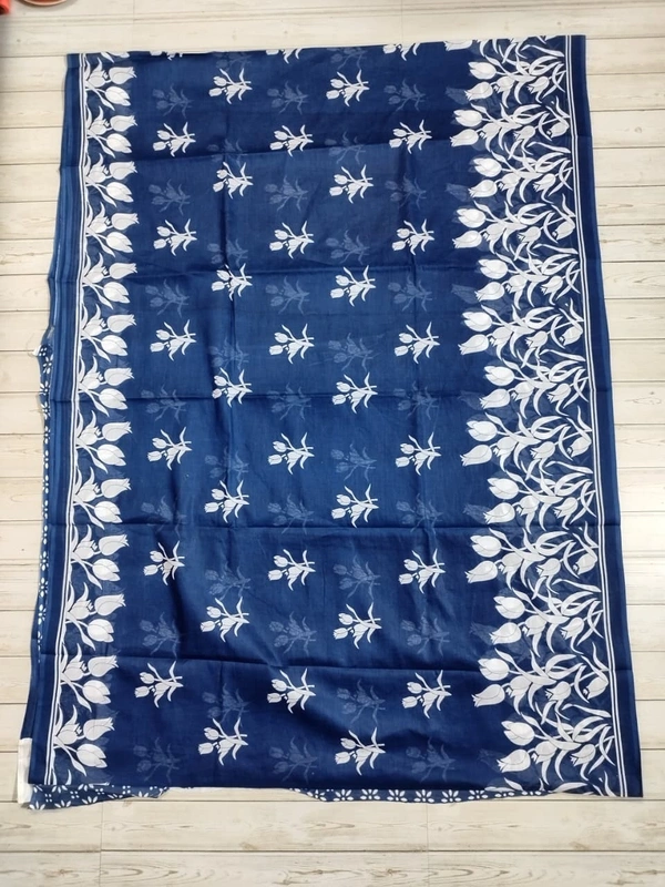 SKU0881 : Mulmul Cotton Saree, Lightweight saree - Hand Wash, No