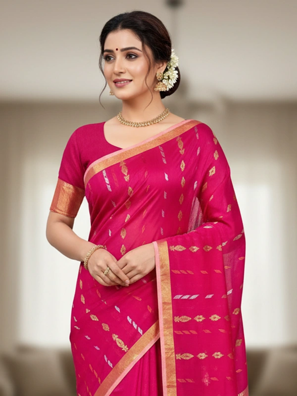  SKU-0823 : SEMI SILK | Handloom - Hand wash, Yes
