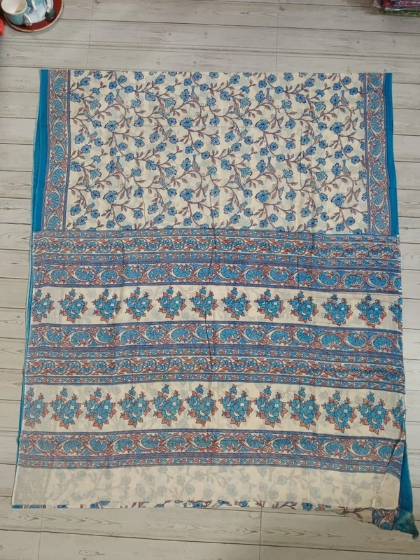 SKU0887 : Mulmul Cotton Saree, Lightweight saree - Hand Wash, No