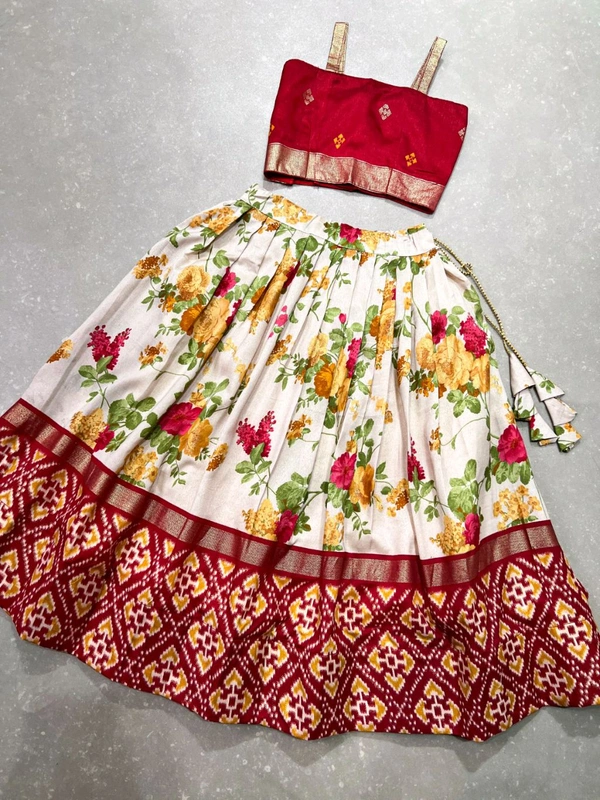 Kids Special Lehenga Choli - Red, Free Size;