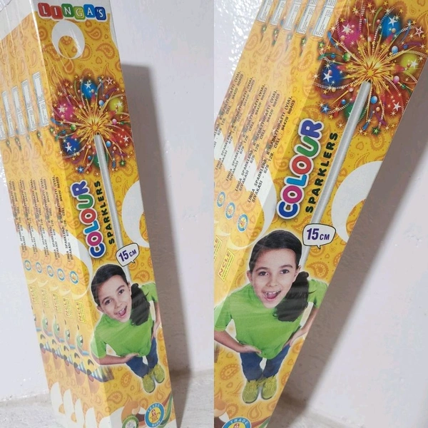 15 CM COLOUR SPARKLERS ( கலர் கம்பி 10 PCS  )