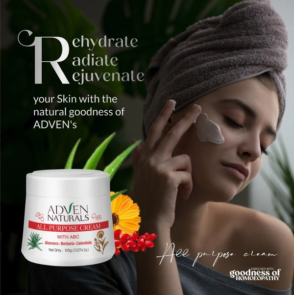 All Purpose Cream with ABC 100 g Adven Naturals (Pack of 2)