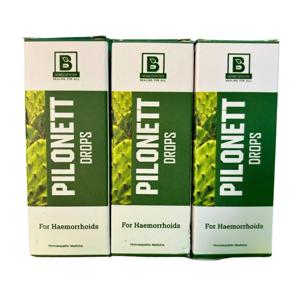 Burnett Pilonett Drops 30 ml -Pack of 3