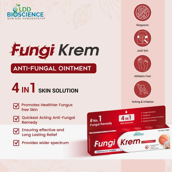 LDD Bioscience Fungi Krem – Powerful Anti-Fungal Remedy (25g)- Pack of 3