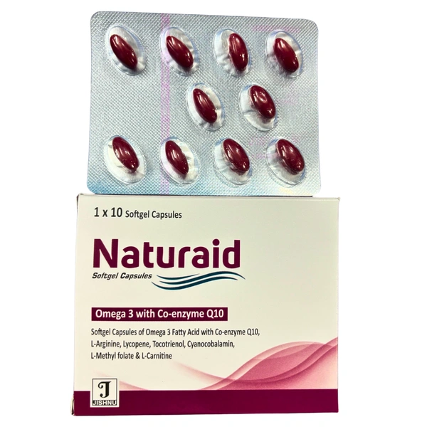 Naturaid Omega 3 with co-enzyme Q10 Softgel Capsules - 1x10