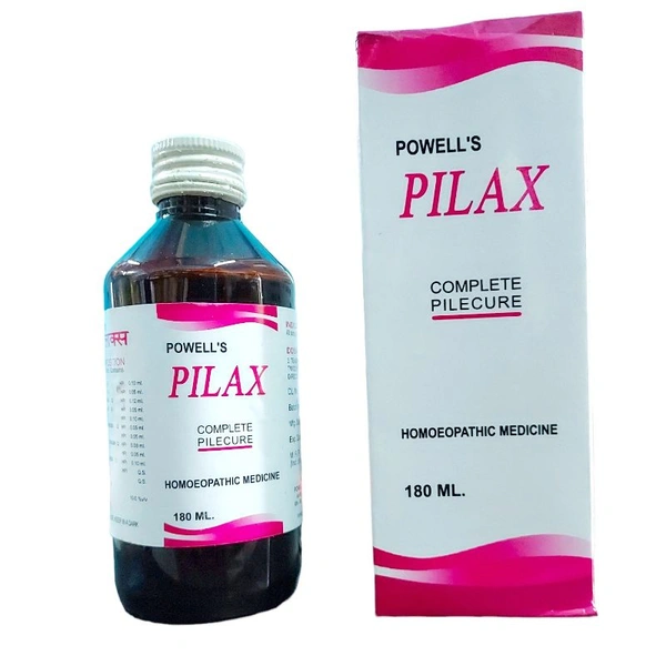 Powell's Pilax Syrup for Complete Pilecure 180 ml - Pack of 2
