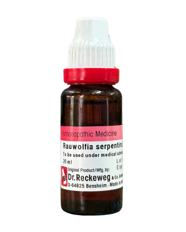 Rauwolfia Serpentina Mother Tincture Q 30 mL by Dr. Reckeweg