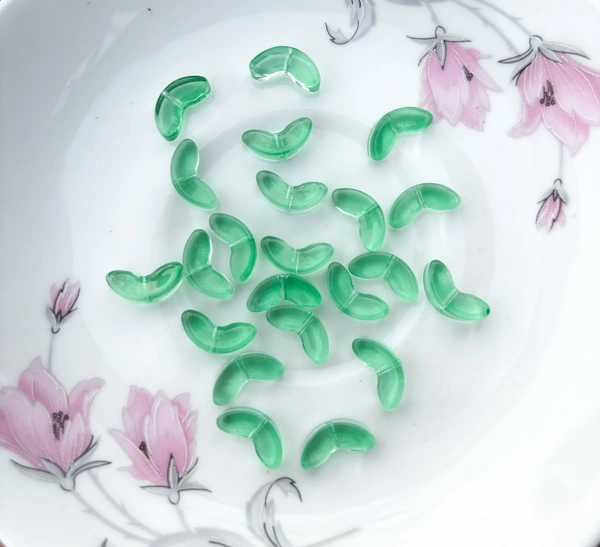 Glass Leaf Beads For Flowers