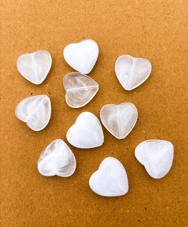 Chunky Milky White Beads