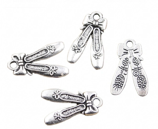 Ballet Shoe Metal Charm
