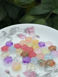 Glass Flower Beads (Random Color)