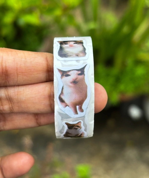 Meme Cat Stickers (Roll Of 500)