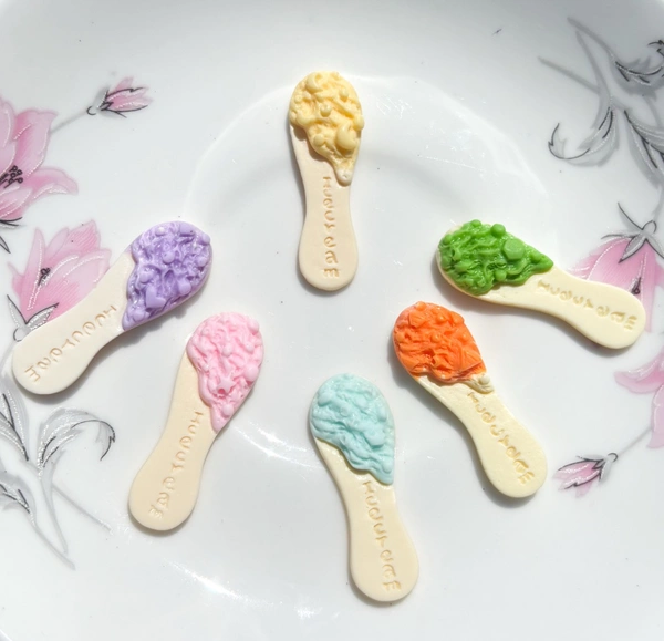 Spoon Ice-cream charm 🍦 (With Hole) - Green