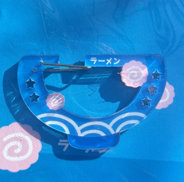 Fish Cake Ramen Bowl Acrylic Carabiner
