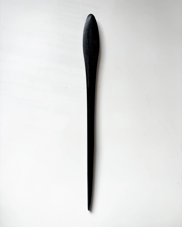 Black Wooden Hairsticks (₹80-99) - Spoon-like Design