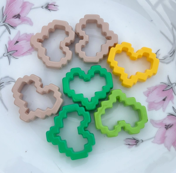 Pixel Hearts - Green