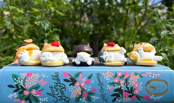 Mofusand Hamburger Series (Single Pcs) - Chocolate Brown (White Cat)