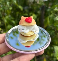 Mofusand Hamburger Series (Single Pcs) - Chocolate Brown (White Cat)