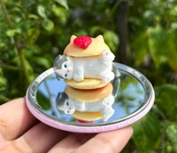 Mofusand Hamburger Series (Single Pcs) - Chocolate Brown (White Cat)