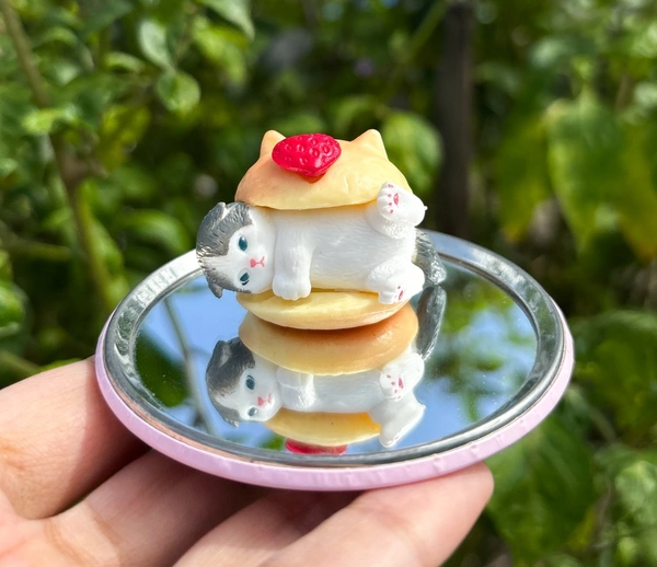 Mofusand Hamburger Series (Single Pcs) - Chocolate Brown (White Cat)