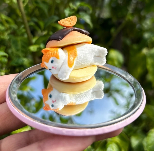 Mofusand Hamburger Series (Single Pcs) - Orange White Hamburger (Orange Slice On Top)