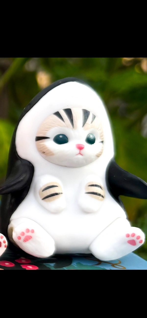 Mofusand Sea Creature Series (Single Pc & Sets: ₹210- 875) - Black Whale (From Right No 2)