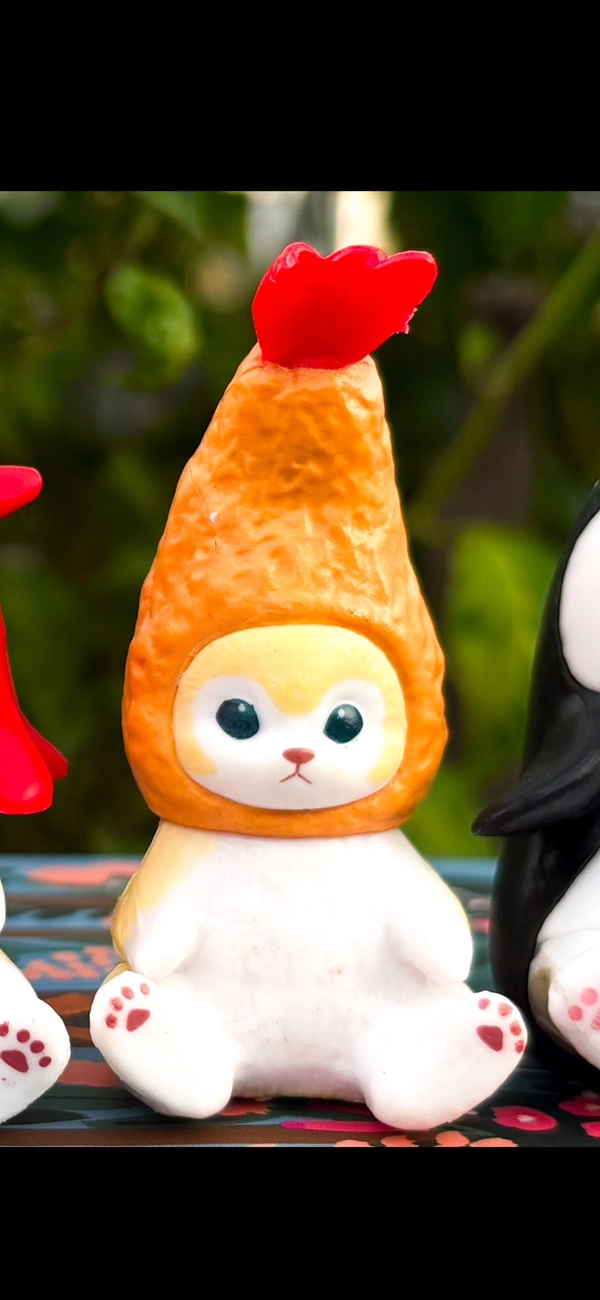 Mofusand Sea Creature Series (Single Pc & Sets: ₹210- 875) - Yellow Face Shrimp (From Right No 1)