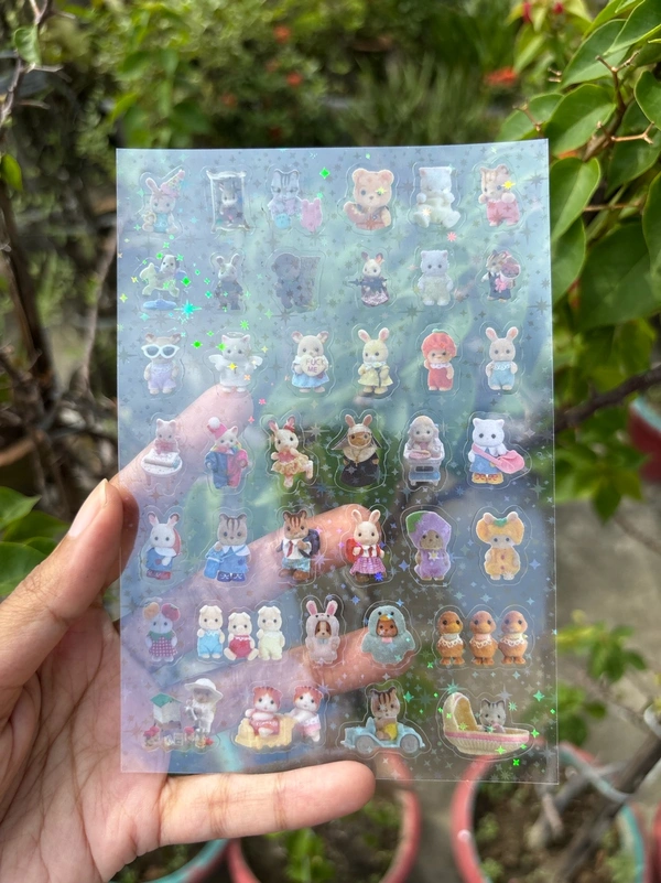 Sylvanian Families Transparent Sticker Sheet (Random Design/Theme)