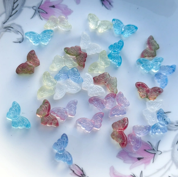 Glass Butterfly Beads (Random)