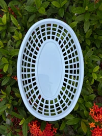 Aesthetic Oval Baskets (Swipe For Color Options) - White
