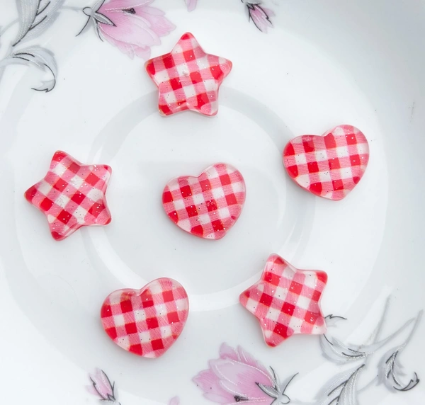 Gingham Hearts/Stars (Random)