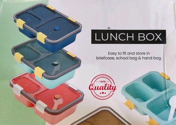 Lunch Box for Kids, Mealholder Having 3 Compartments for Women and Men, Tiffin Box