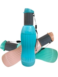 Flip Top Water Bottle 750 ML, Light Weight Water Bottle, Best For Office Kitchen Gym Casual Use - (Pack of 3)
