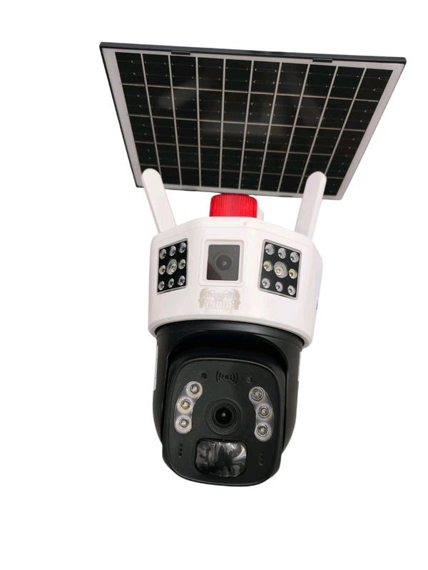 2 VIEW LENS 5G/4G Sim Solar Powered CCTV Security Camera with Solar Panel | Surveillance for Agriculture | Remote Area | Construction Site | Garden
