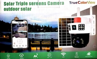 2 VIEW LENS 5G/4G Sim Solar Powered CCTV Security Camera with Solar Panel | Surveillance for Agriculture | Remote Area | Construction Site | Garden