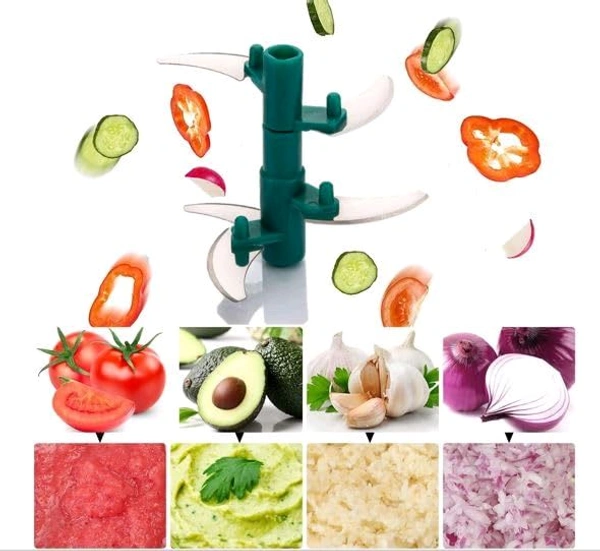Plastic Manual Vegetable Chopper for Kitchen, Vegetable Cutter for Kitchen, Onion Cutter, Onion Chopper (Multi Colour) (750 ml)