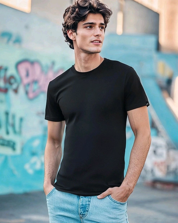 Polo short seelve t-shirt - Black, M