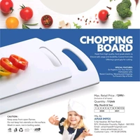 Premium Plastic Chopping Board with 1 Knife, Green