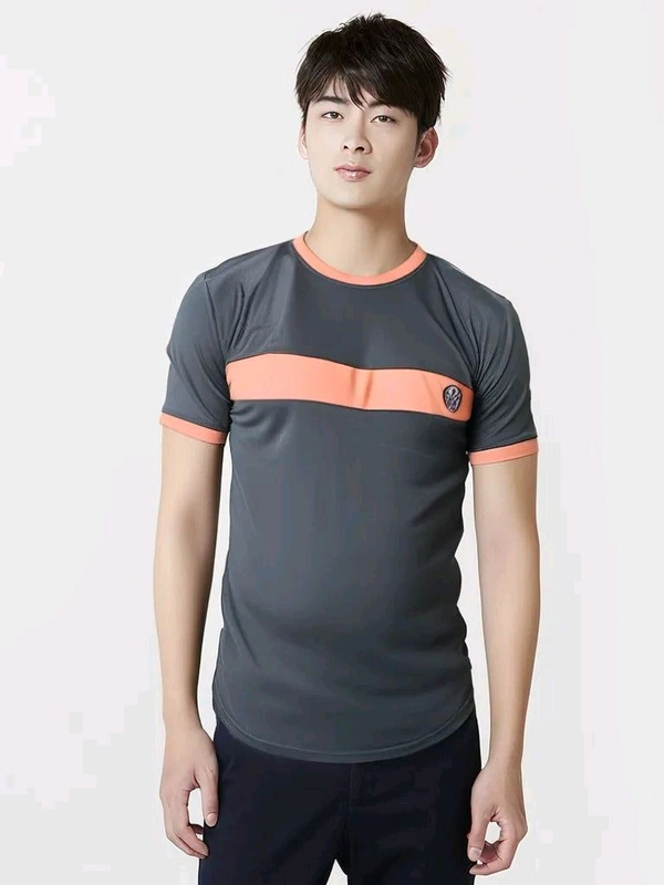 Short sheelve t shirt - Brown, L