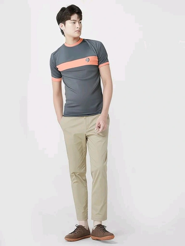 Short sheelve t shirt - Brown, L