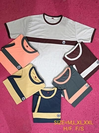 Short sheelve t shirt - Brown, L