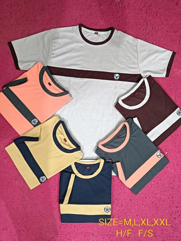 Short sheelve t shirt - Brown, L