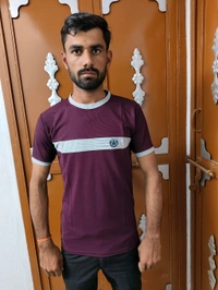Short sheelve t shirt - Brown, L